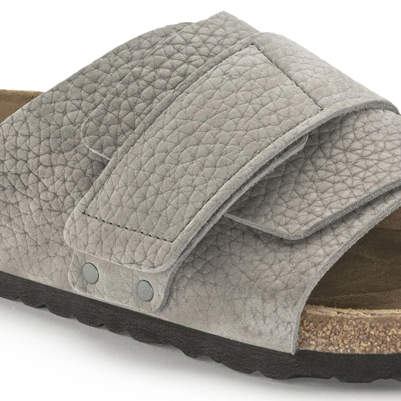 Birkenstock One-Strap Sandals<Kyoto Desert Buck Whale Gray