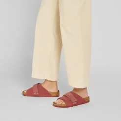 Birkenstock One-Strap Sandals<Kyoto Corduroy Sienna Red