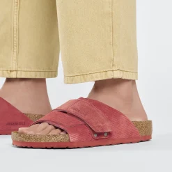 Birkenstock One-Strap Sandals<Kyoto Corduroy Sienna Red