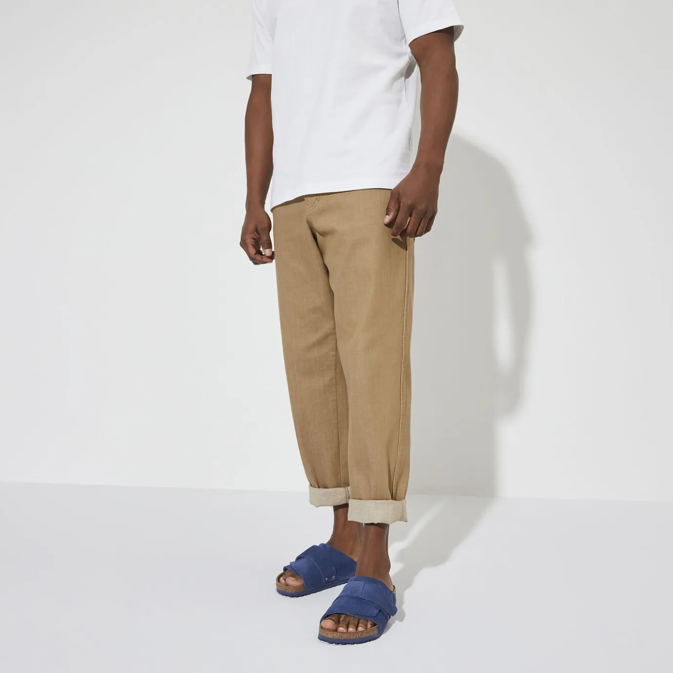 Birkenstock One-Strap Sandals<Kyoto Desert Buck Indigo Blue