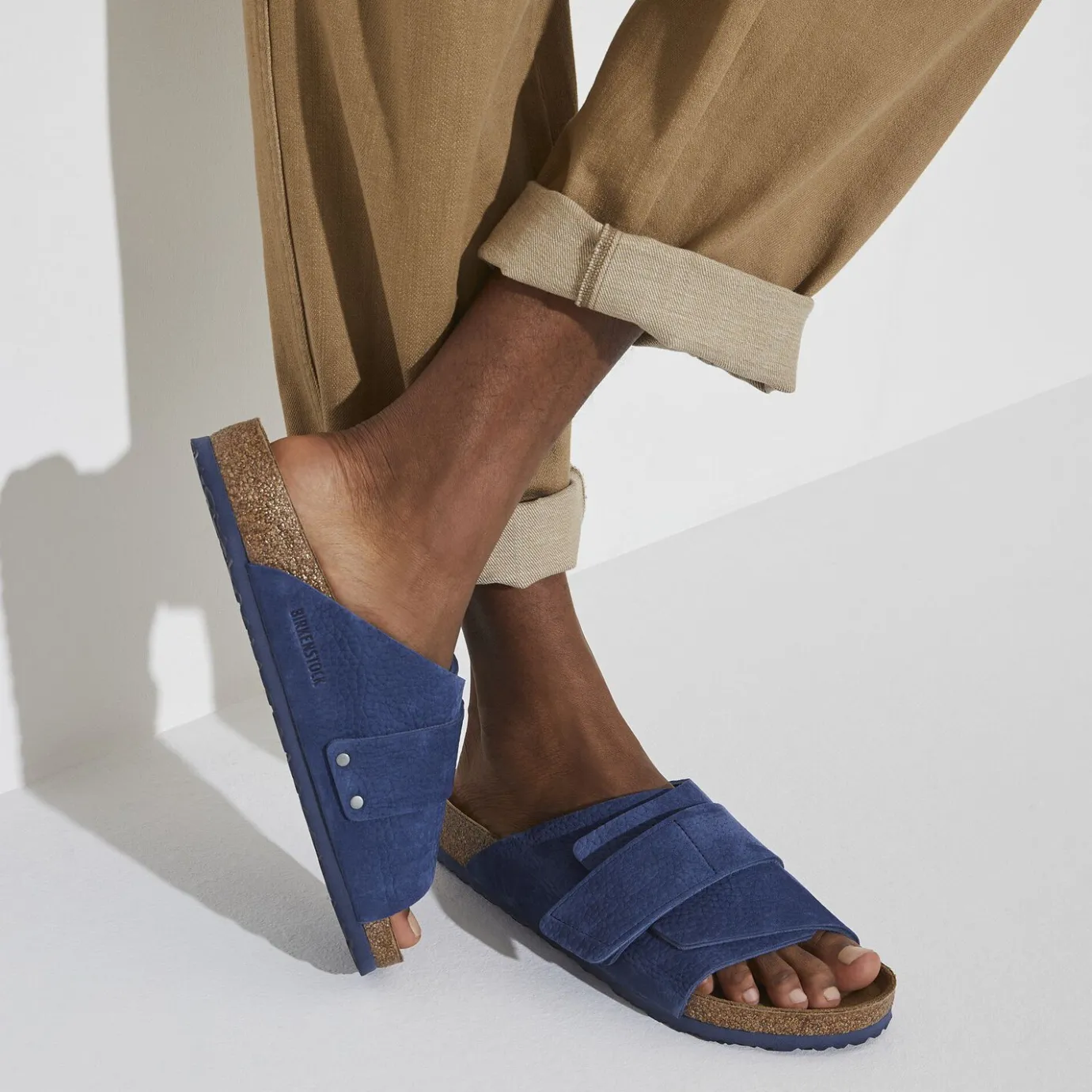Birkenstock One-Strap Sandals<Kyoto Desert Buck Indigo Blue