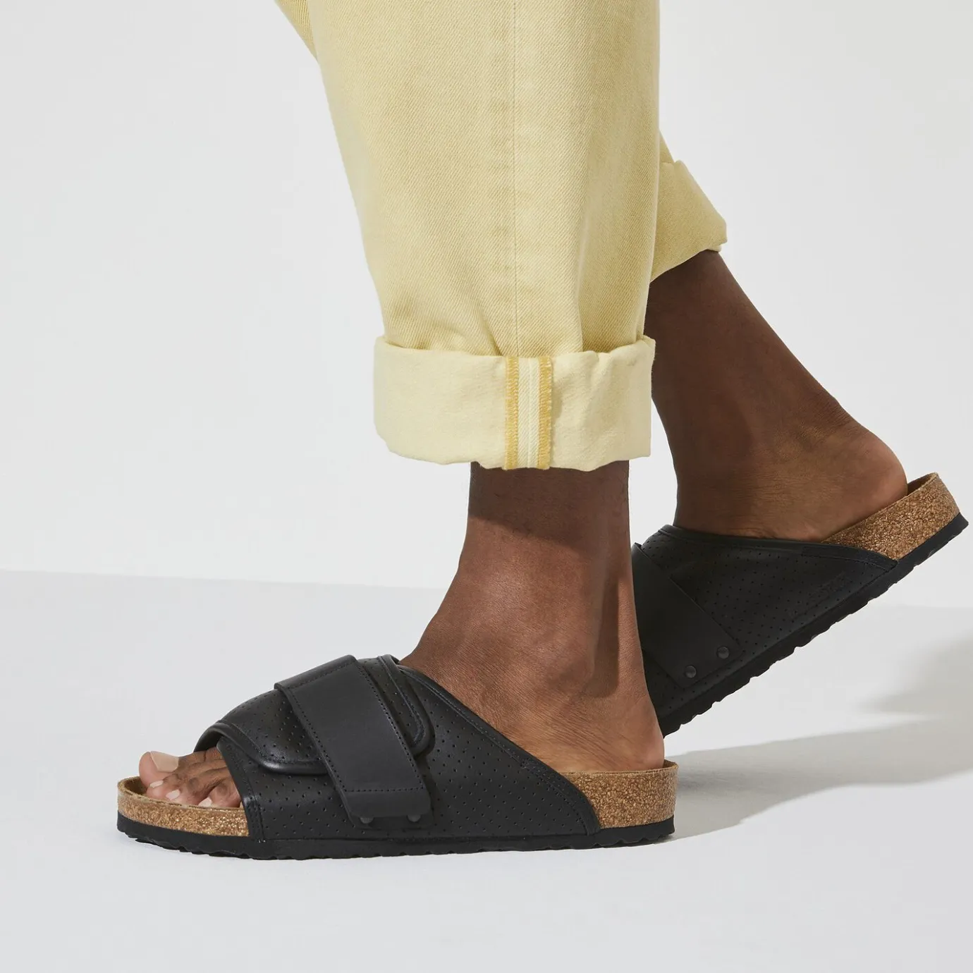 Birkenstock One-Strap Sandals<Kyoto Puff Pack Black