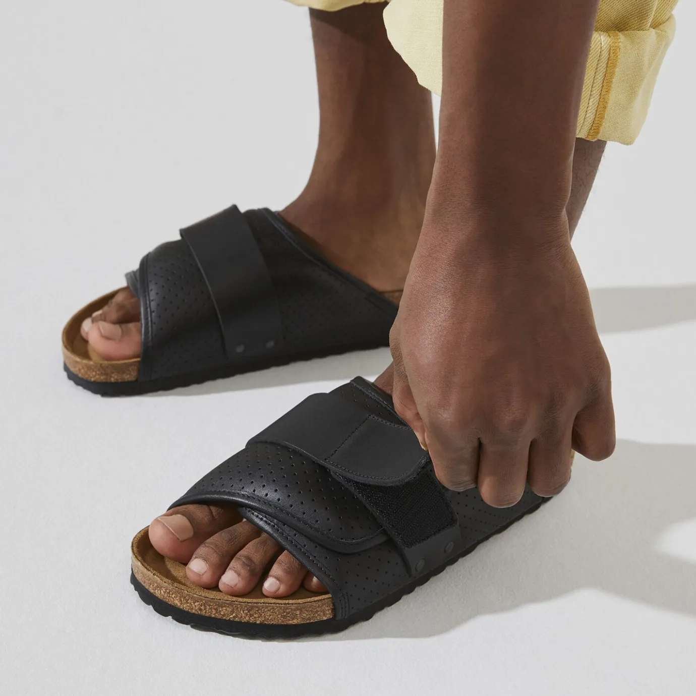 Birkenstock One-Strap Sandals<Kyoto Puff Pack Black