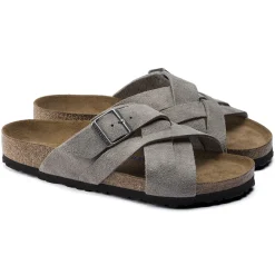 Birkenstock Multi-Strap Sandals<Lugano Soft Footbed Stone Coin
