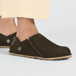 Birkenstock Slippers<Lutry Premium Suede Espresso