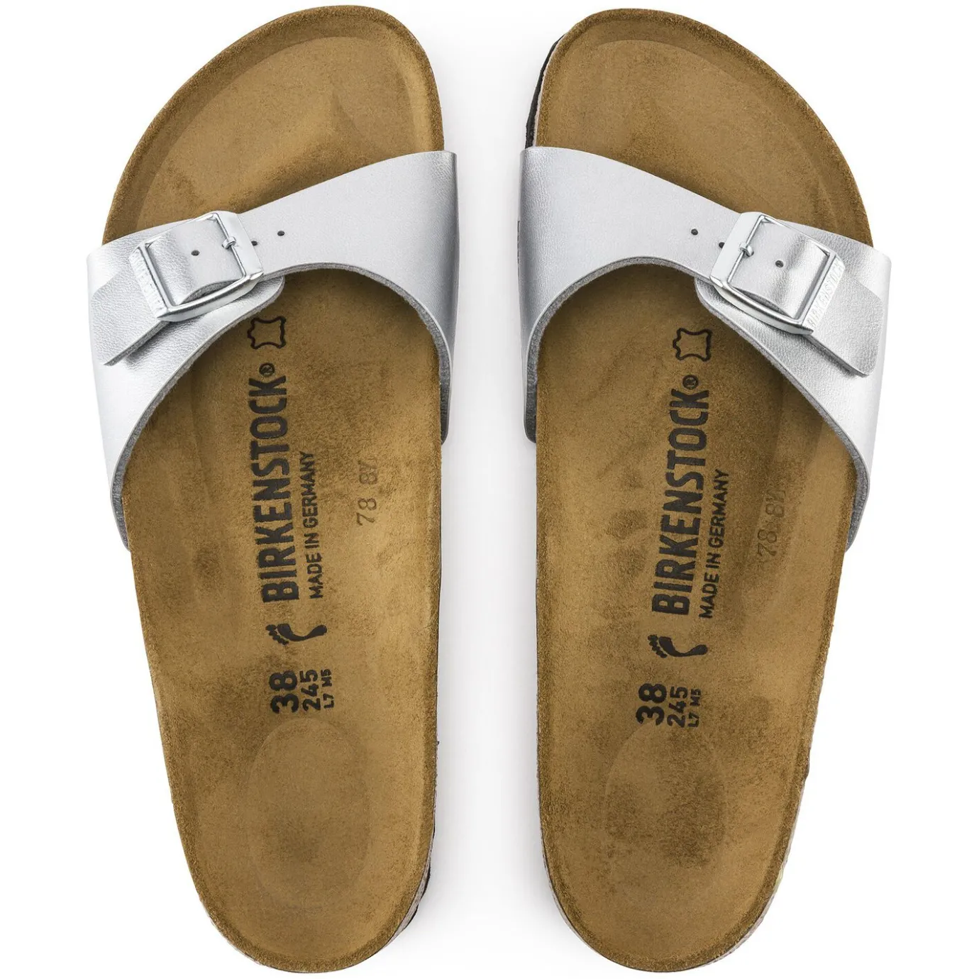 Birkenstock One-Strap Sandals<Madrid Silver