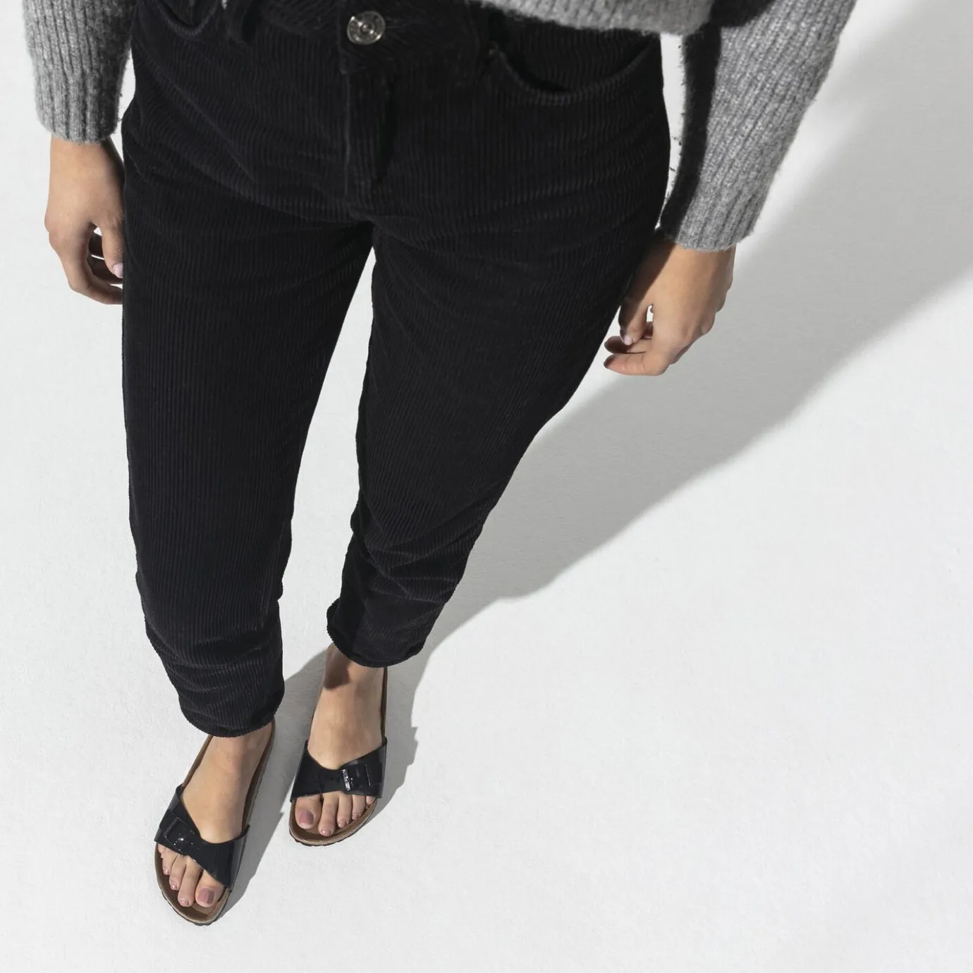 Birkenstock One-Strap Sandals<Madrid Black Patent