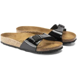 Birkenstock One-Strap Sandals<Madrid Black Patent