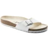 Birkenstock One-Strap Sandals<Madrid White