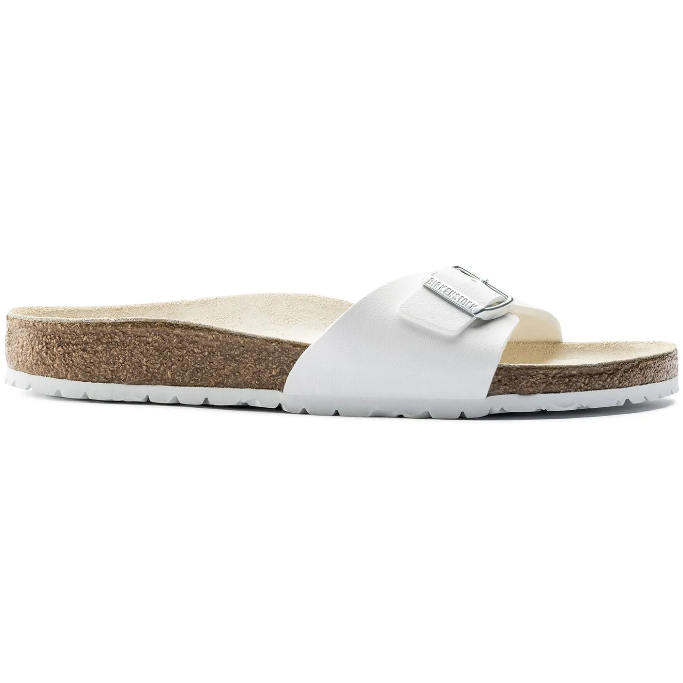 Birkenstock One-Strap Sandals<Madrid White