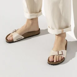 Birkenstock One-Strap Sandals<Madrid Graceful Pearl White