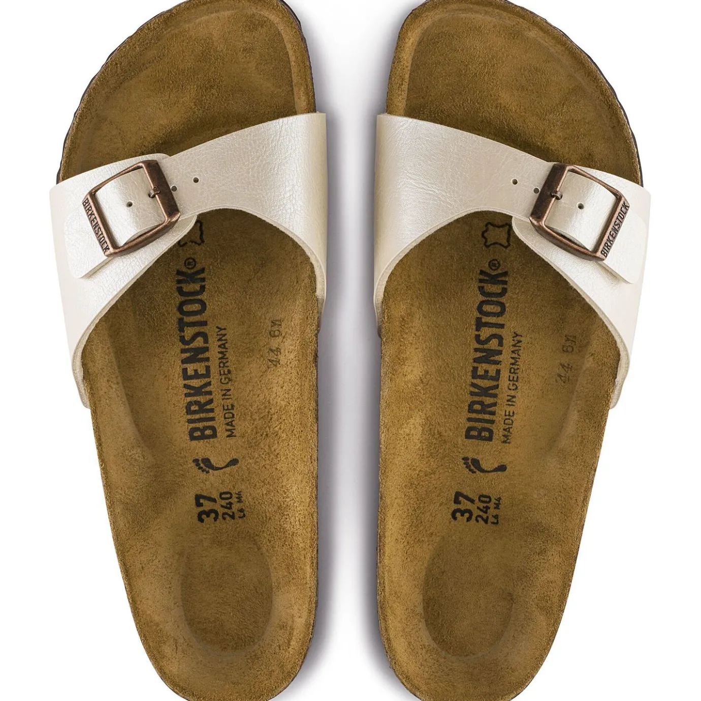 Birkenstock One-Strap Sandals<Madrid Graceful Pearl White