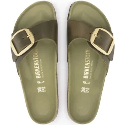 Birkenstock One-Strap Sandals<Madrid Big Buckle Olive Green