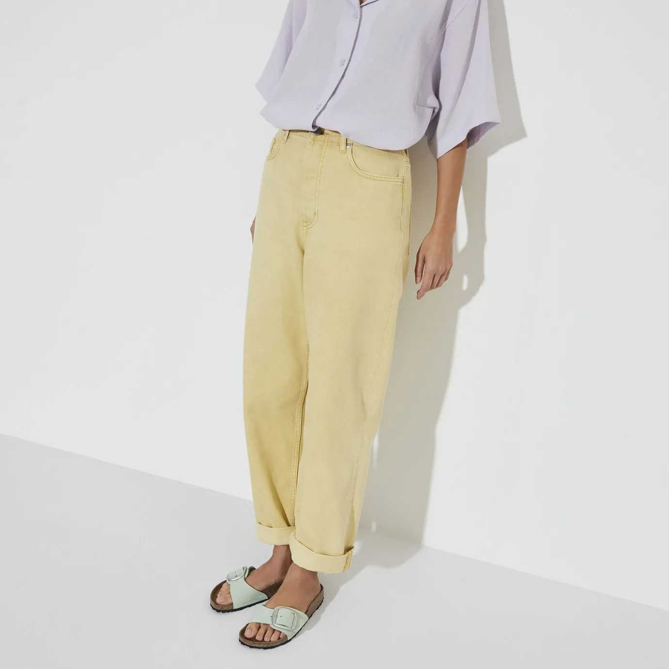 Birkenstock One-Strap Sandals<Madrid Big Buckle Matcha