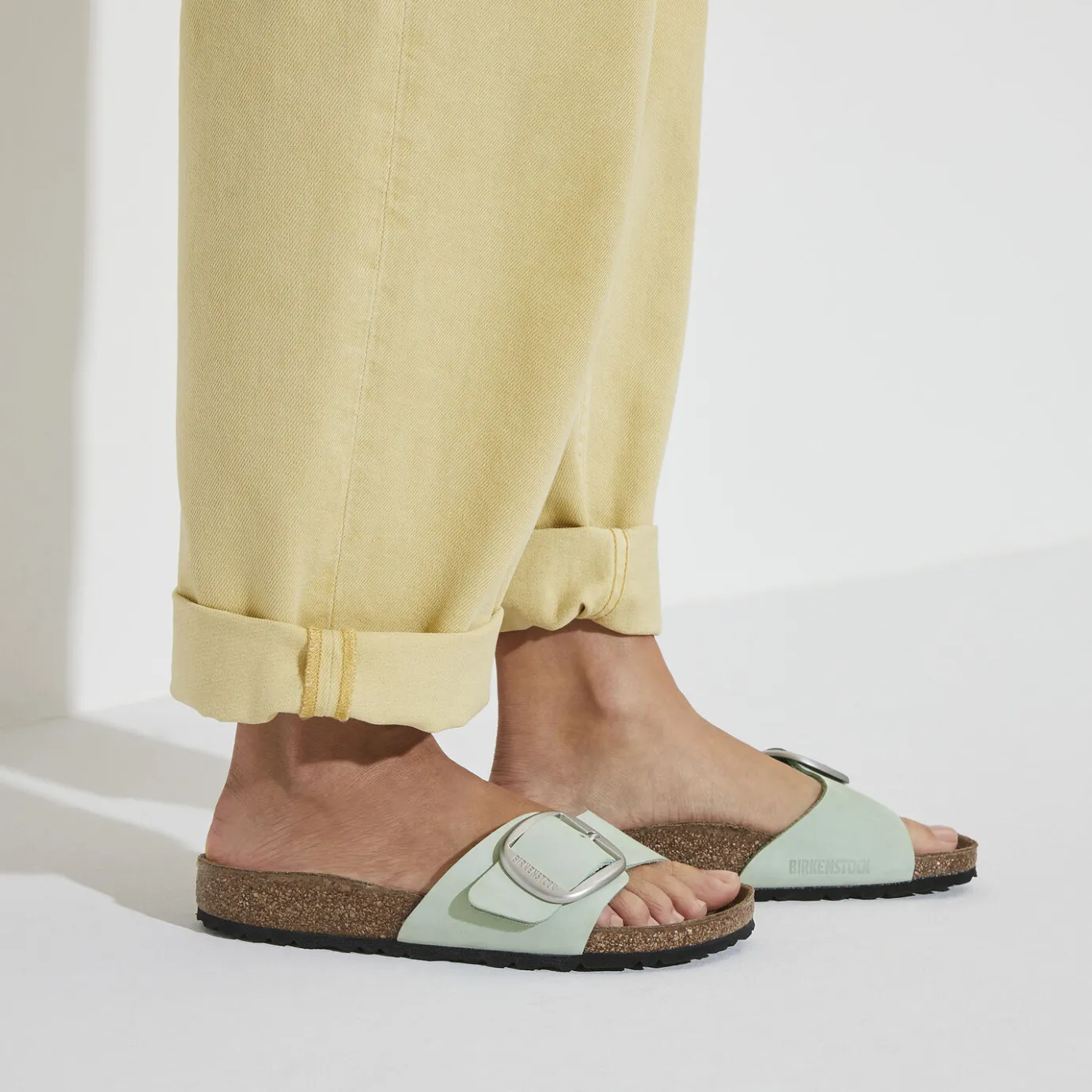 Birkenstock One-Strap Sandals<Madrid Big Buckle Matcha