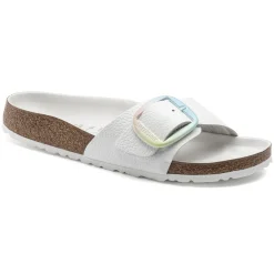 Birkenstock One-Strap Sandals<Madrid Big Buckle White