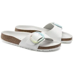 Birkenstock One-Strap Sandals<Madrid Big Buckle White
