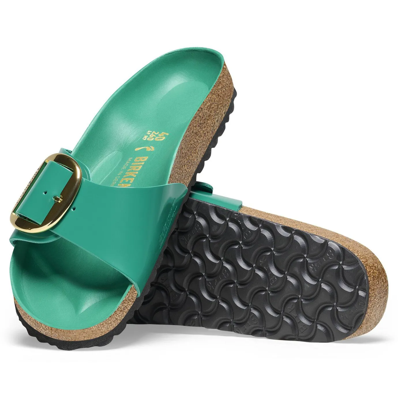 Birkenstock One-Strap Sandals<Madrid Big Buckle High-Shine Digital Green
