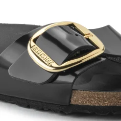 Birkenstock One-Strap Sandals<Madrid Big Buckle High Shine Black