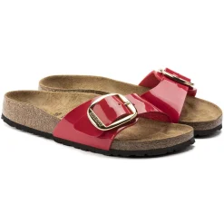 Birkenstock One-Strap Sandals<Madrid Big Buckle Patent Cherry
