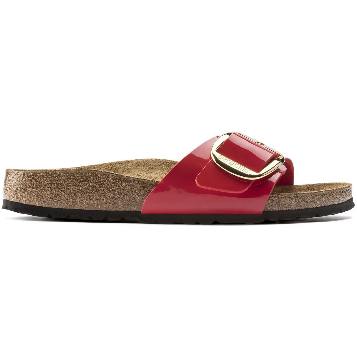 Birkenstock One-Strap Sandals<Madrid Big Buckle Patent Cherry