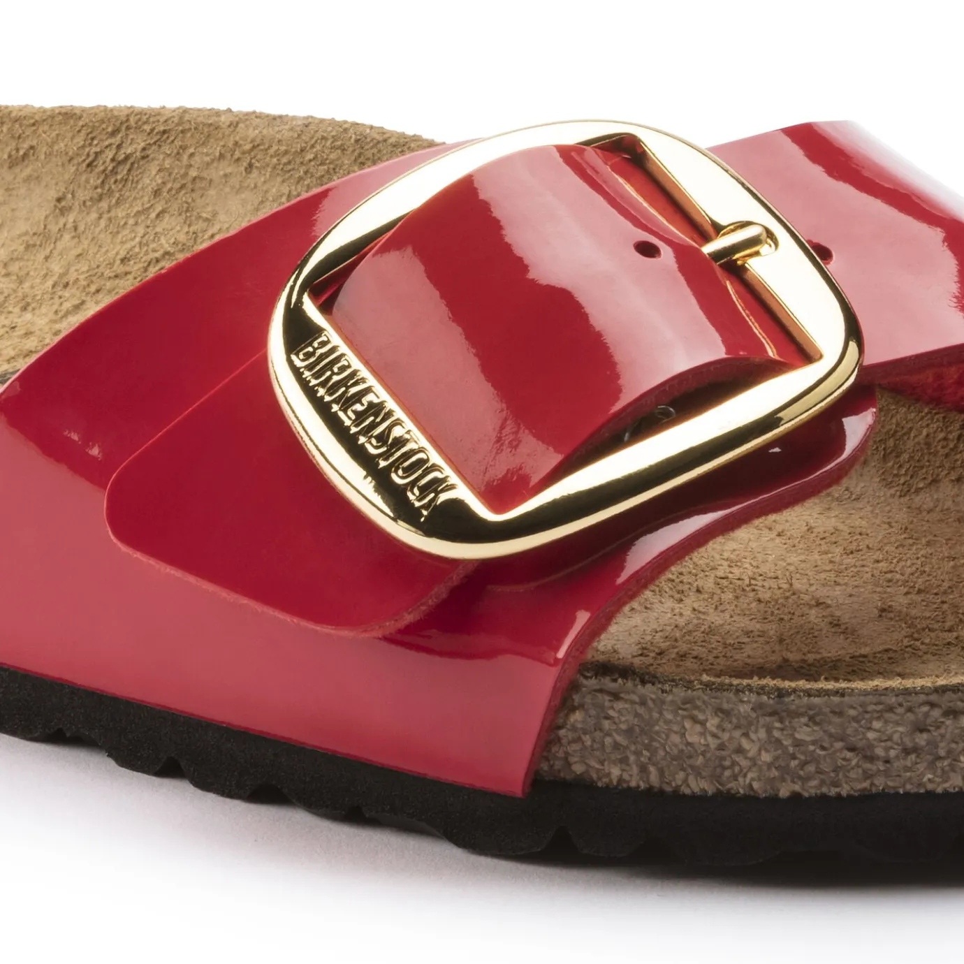 Birkenstock One-Strap Sandals<Madrid Big Buckle Patent Cherry