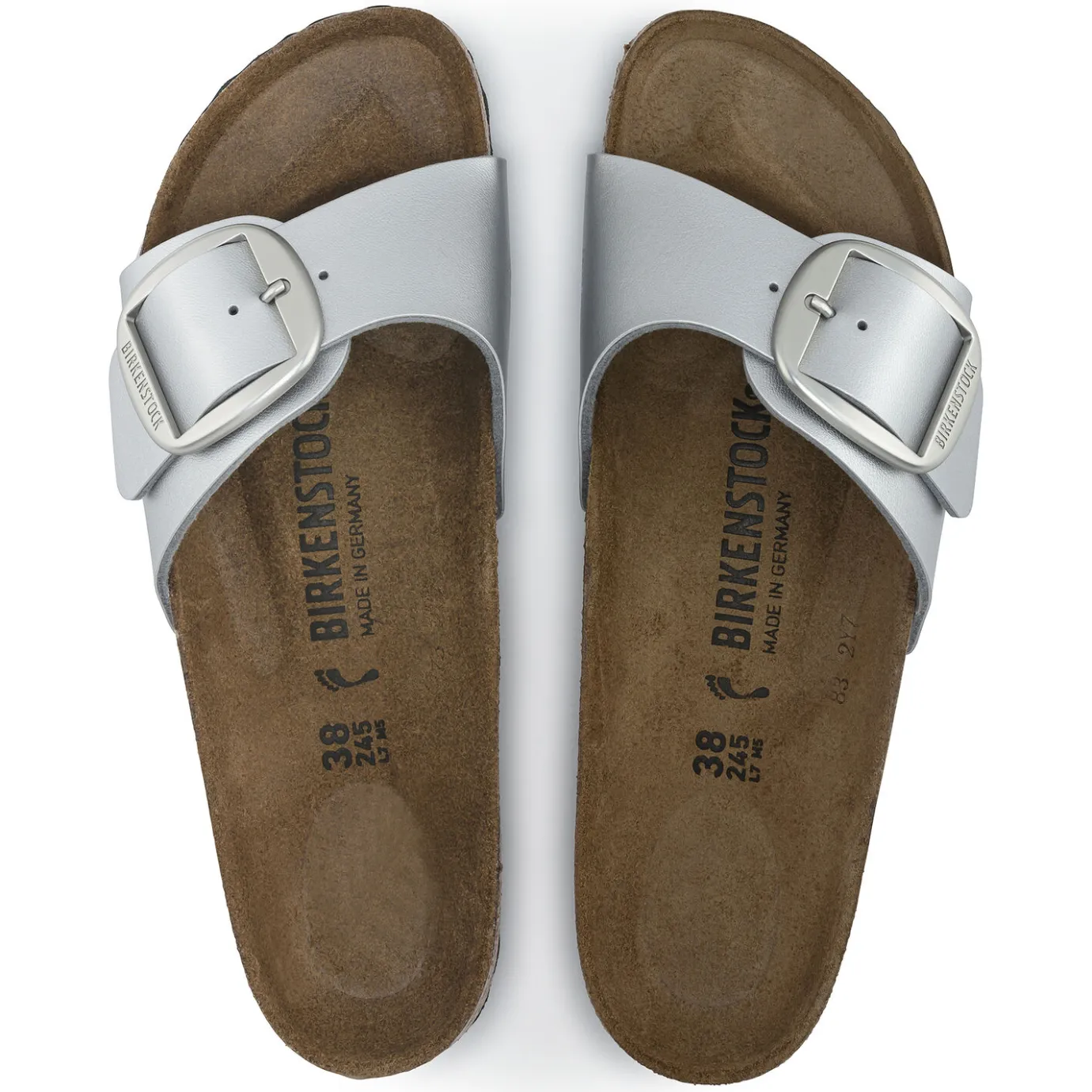 Birkenstock One-Strap Sandals<Madrid Big Buckle Silver