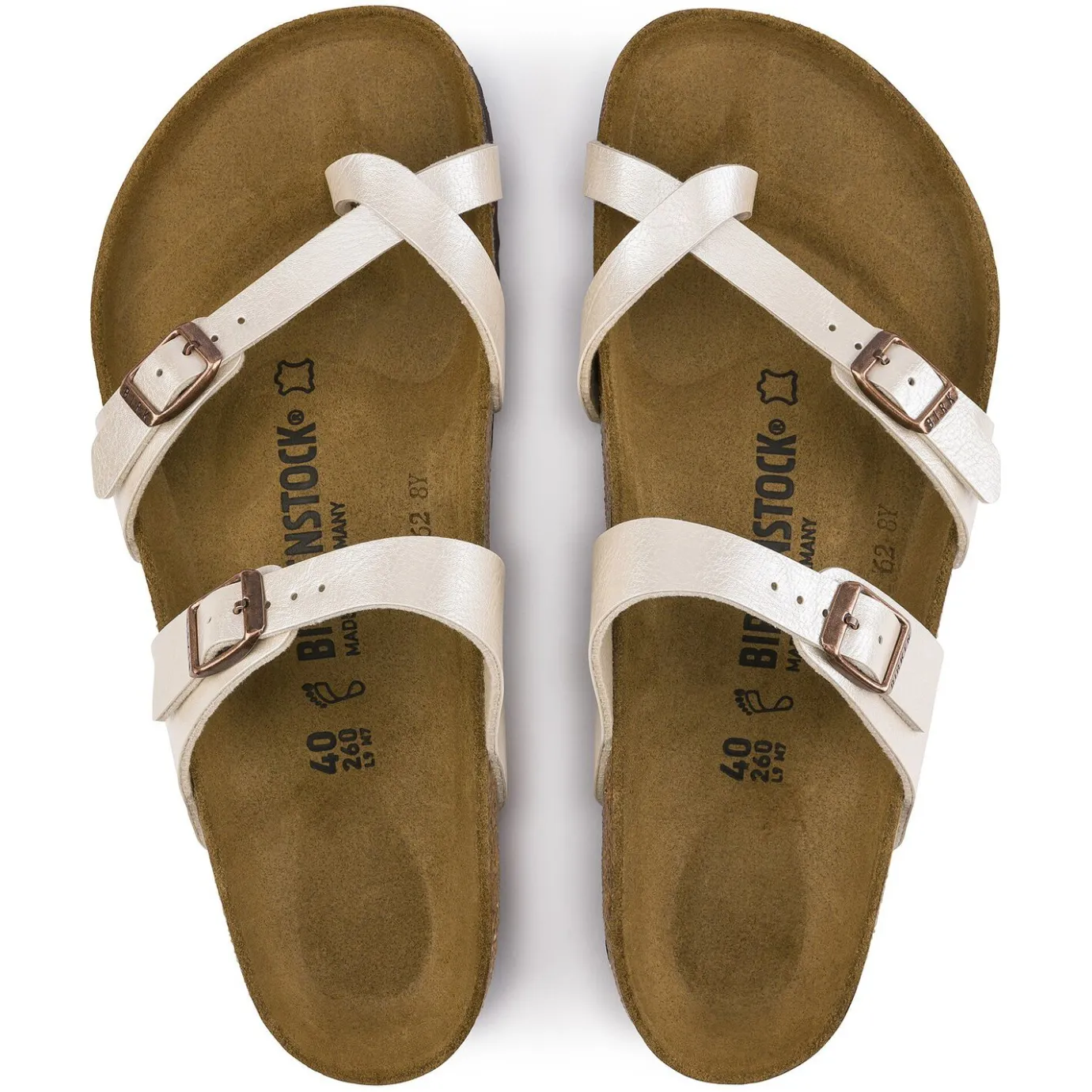 Birkenstock Two-Strap Sandals<Mayari Graceful Pearl White