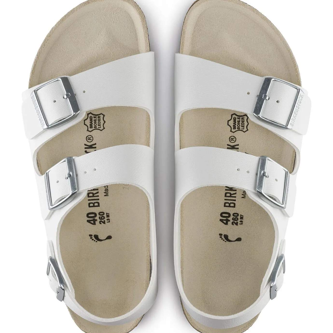 Birkenstock Multi-Strap Sandals<Milano White