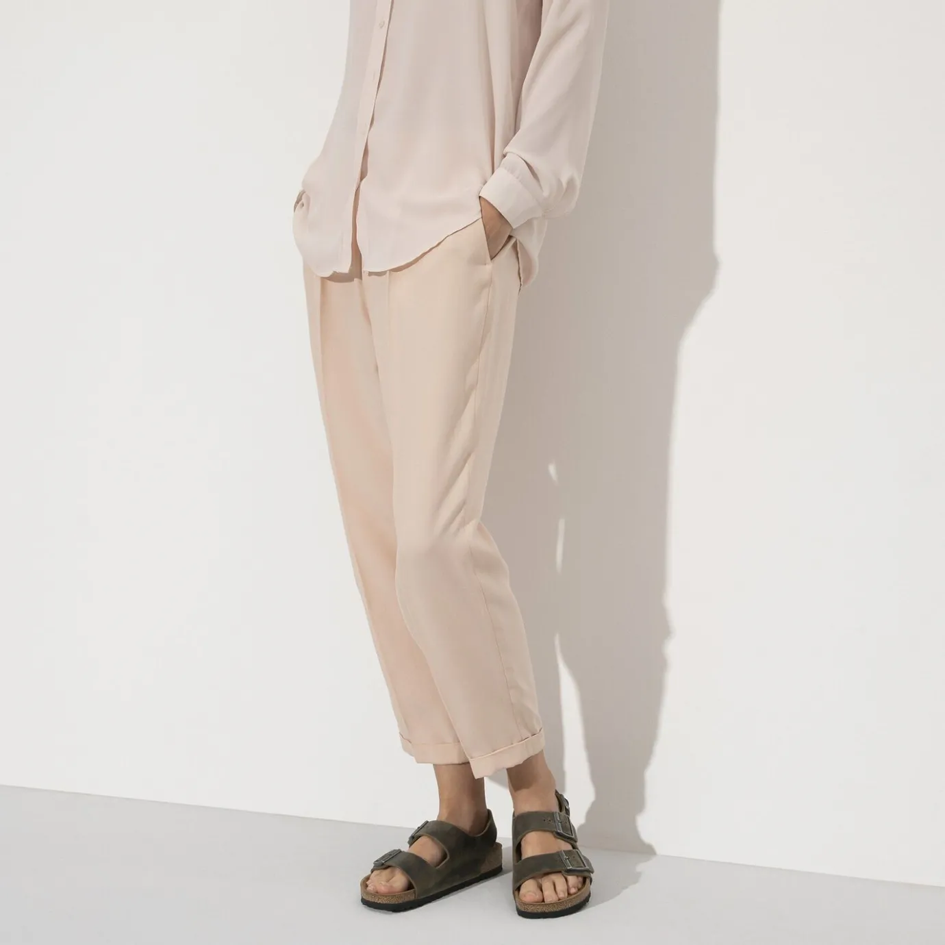 Birkenstock Multi-Strap Sandals<Milano Faded Khaki