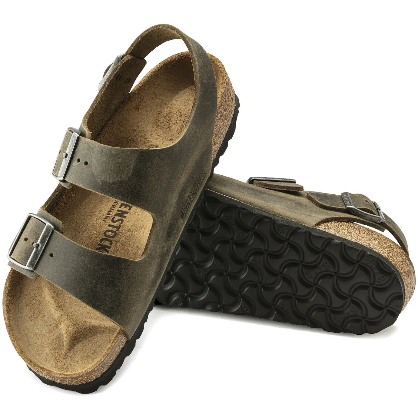 Birkenstock Multi-Strap Sandals<Milano Faded Khaki