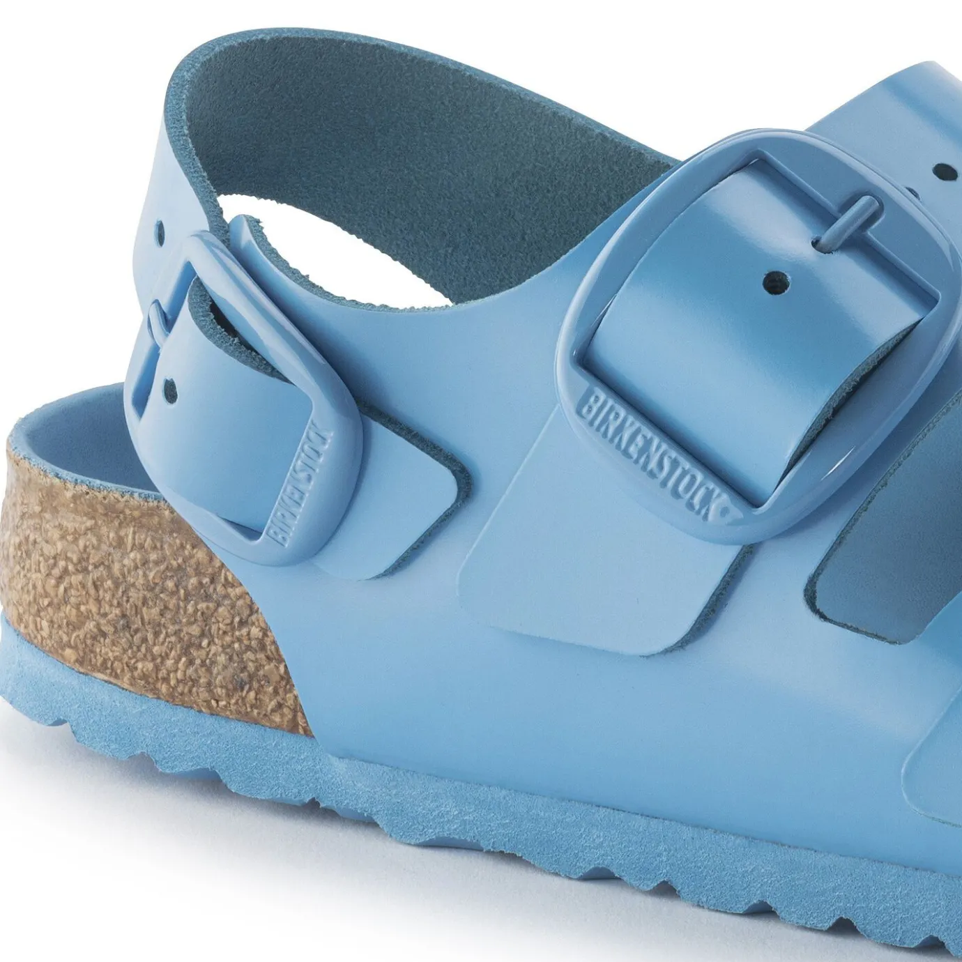 Birkenstock Multi-Strap Sandals<Milano Big Buckle High Shine Sky Blue