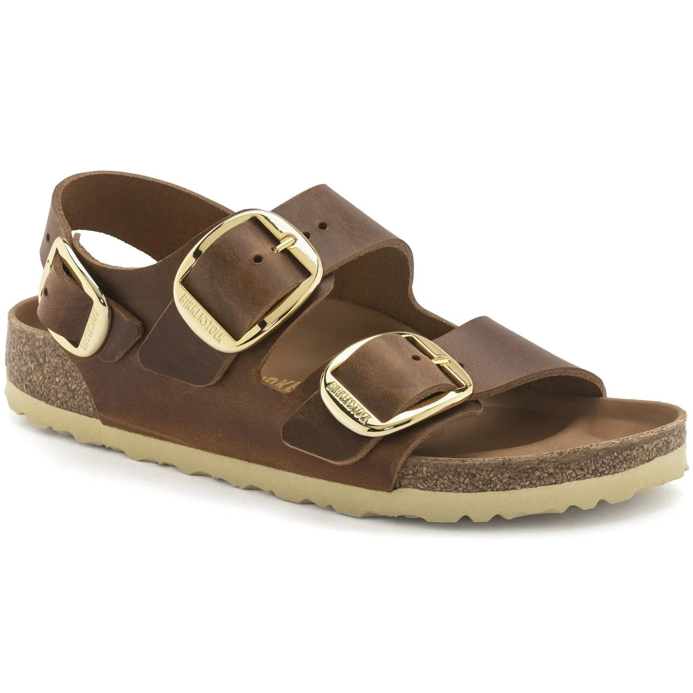 Birkenstock Multi-Strap Sandals<Milano Big Buckle Cognac