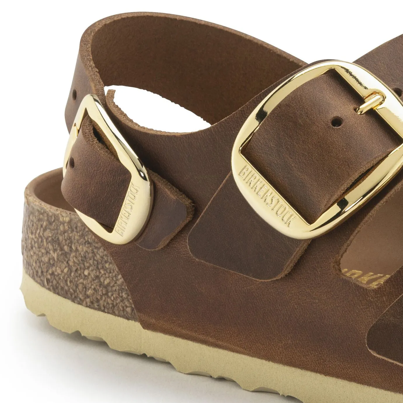 Birkenstock Multi-Strap Sandals<Milano Big Buckle Cognac