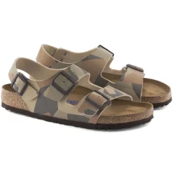 Birkenstock Ankle-Strap Sandals<Milano Bs Desert Soil Geo Camo Core