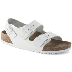 Birkenstock Ankle-Strap Sandals<Milano Bs White