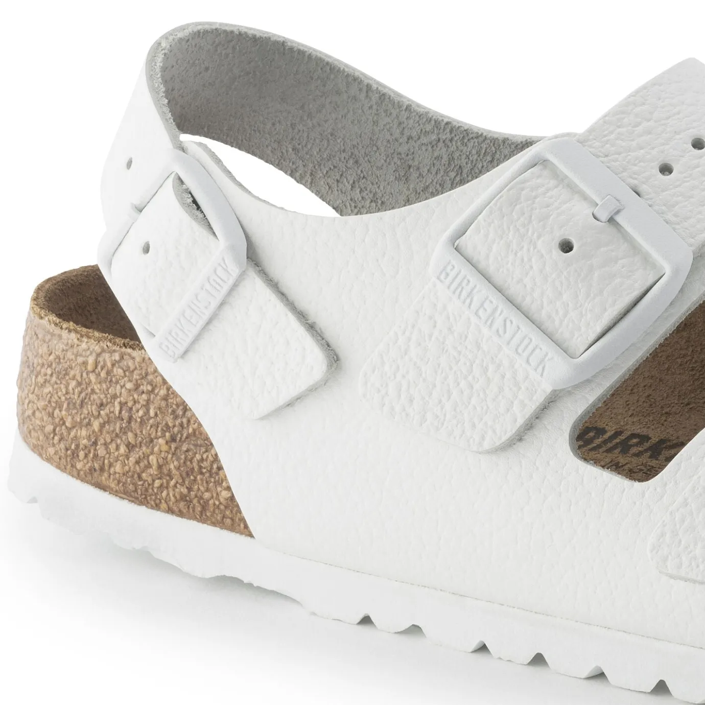 Birkenstock Ankle-Strap Sandals<Milano Bs White
