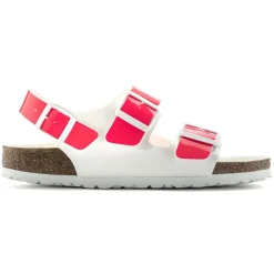 Birkenstock Ankle-Strap Sandals<Milano Bs Neon Pink/White Patent