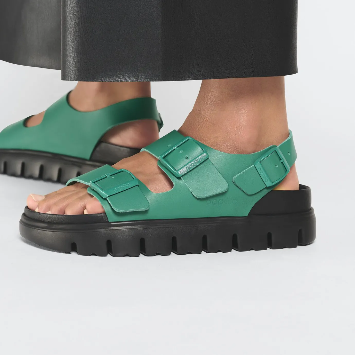 Birkenstock Ankle-Strap Sandals<Milano Chunky Digital Green