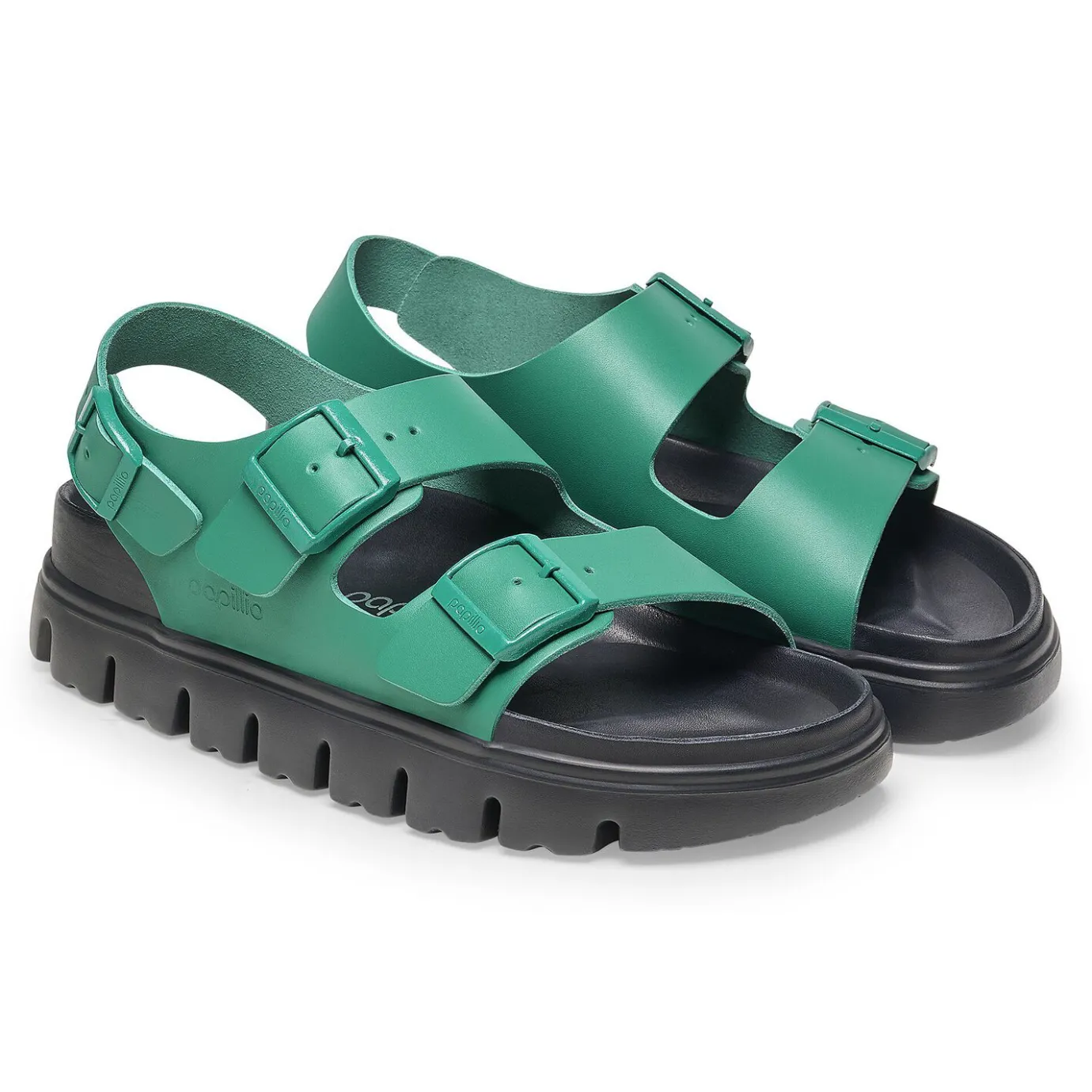 Birkenstock Ankle-Strap Sandals<Milano Chunky Digital Green