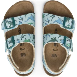 Birkenstock Strap Sandals<Milano Hl Kids Big Dino Light Blue