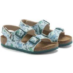 Birkenstock Strap Sandals<Milano Hl Kids Big Dino Light Blue