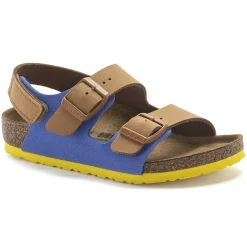 Birkenstock Strap Sandals<Milano Hl Kids Caramel/Ultra Blue