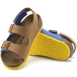 Birkenstock Strap Sandals<Milano Hl Kids Caramel/Ultra Blue