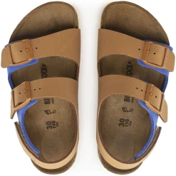 Birkenstock Strap Sandals<Milano Hl Kids Caramel/Ultra Blue