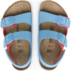 Birkenstock Strap Sandals<Milano Hl Kids Sky Blue/Active Red