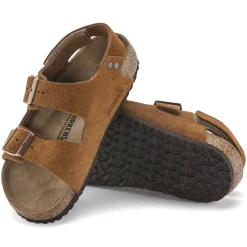 Birkenstock Strap Sandals<Milano Hl Suede Kids Mink