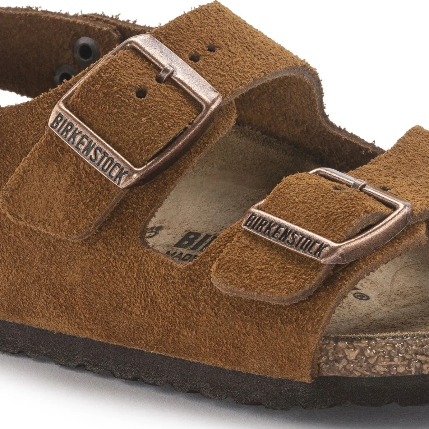 Birkenstock Strap Sandals<Milano Hl Suede Kids Mink