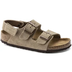 Birkenstock Strap Sandals<Milano Hl Suede Kids Taupe