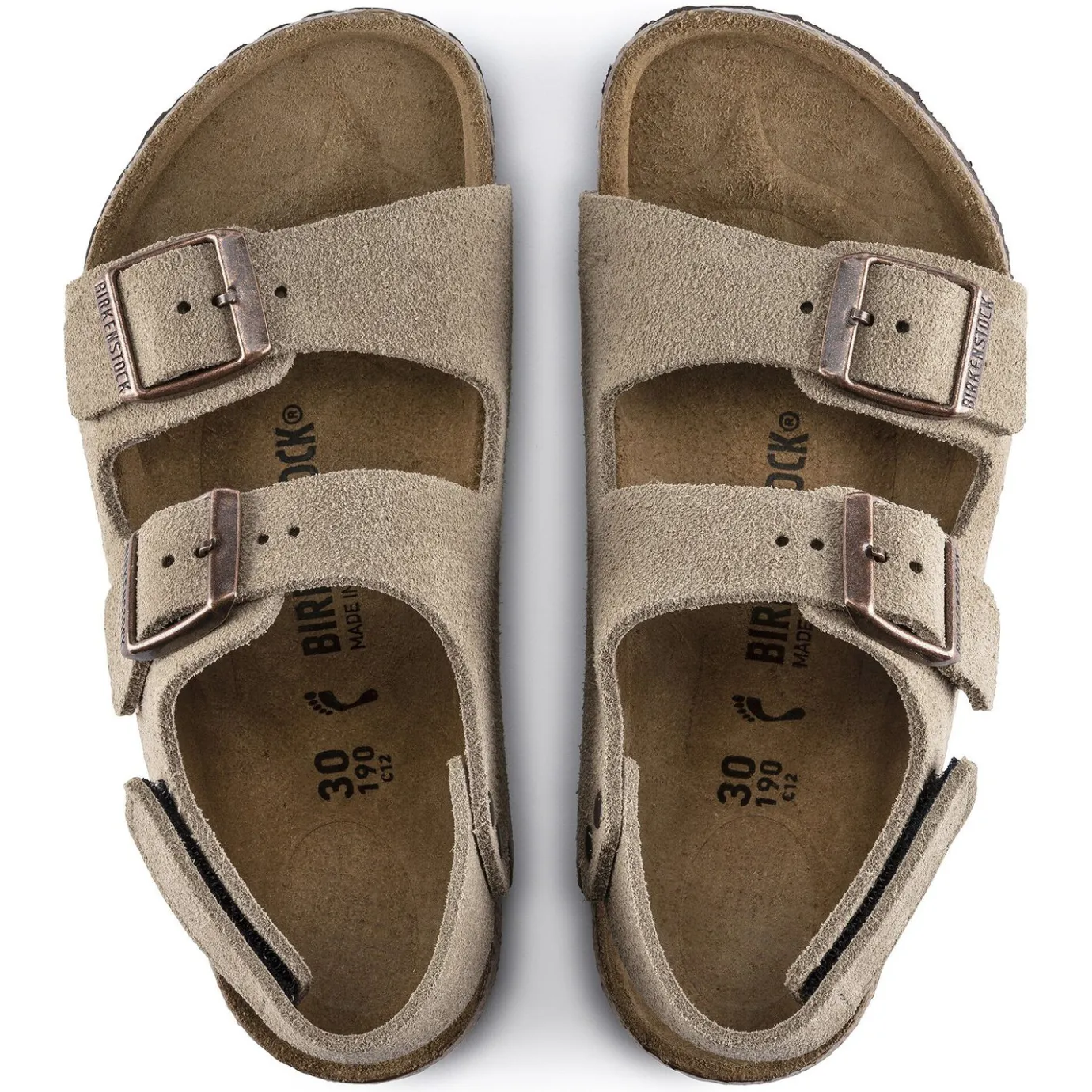 Birkenstock Strap Sandals<Milano Hl Suede Kids Taupe